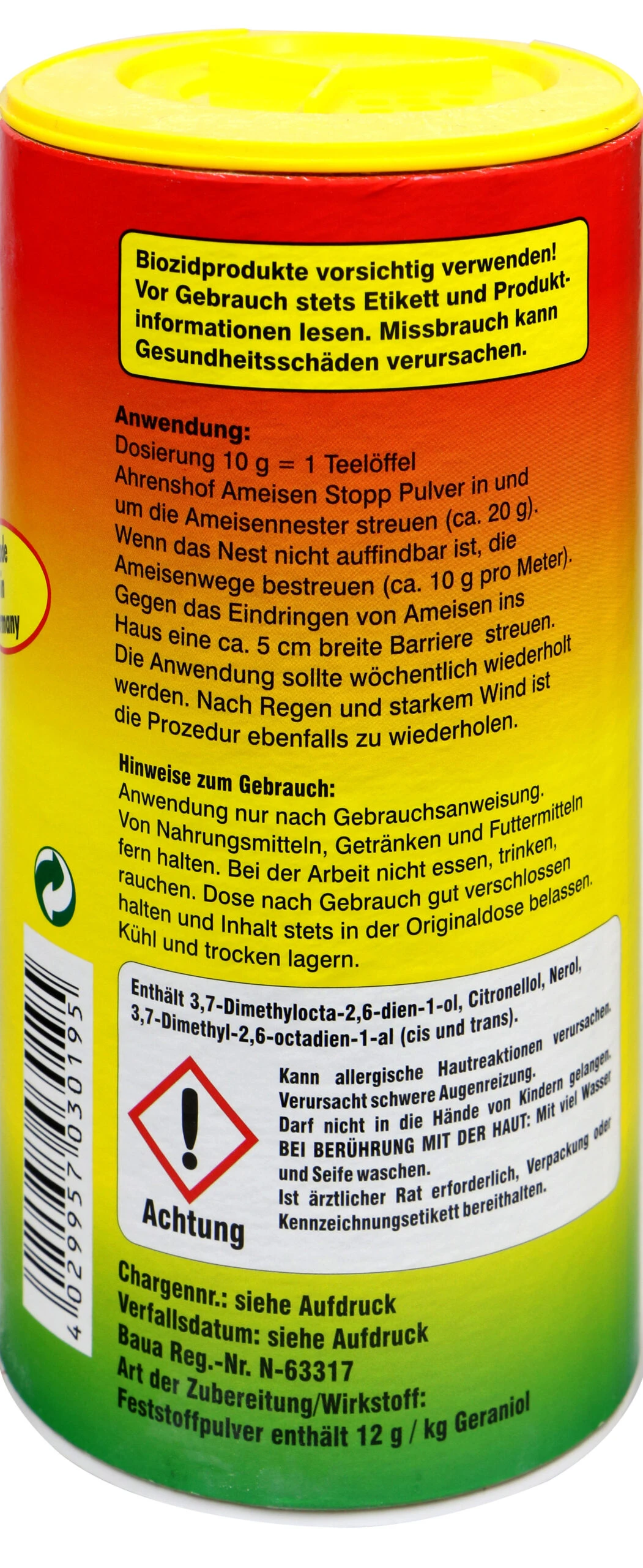 Ahrenshof Ameisen Stopp - 0,3 Kg 2 Ahrenshof Ameisen Stopp - 0,3 Kg – Bild 2