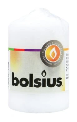 Bolsius Stumpenkerze - Weiß - 80 X 48 Mm