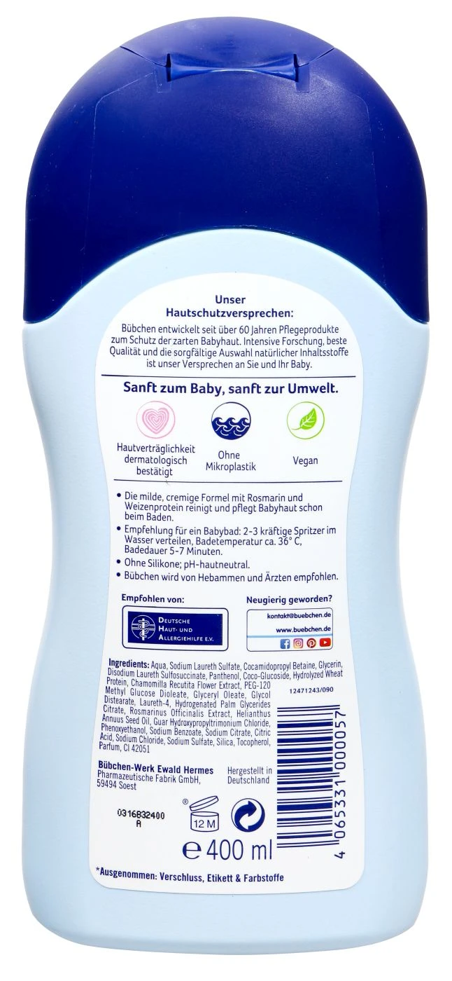 Bübchen Creme Pflegebad - 400 Ml 2 Bübchen Creme Pflegebad - 400 Ml – Bild 2