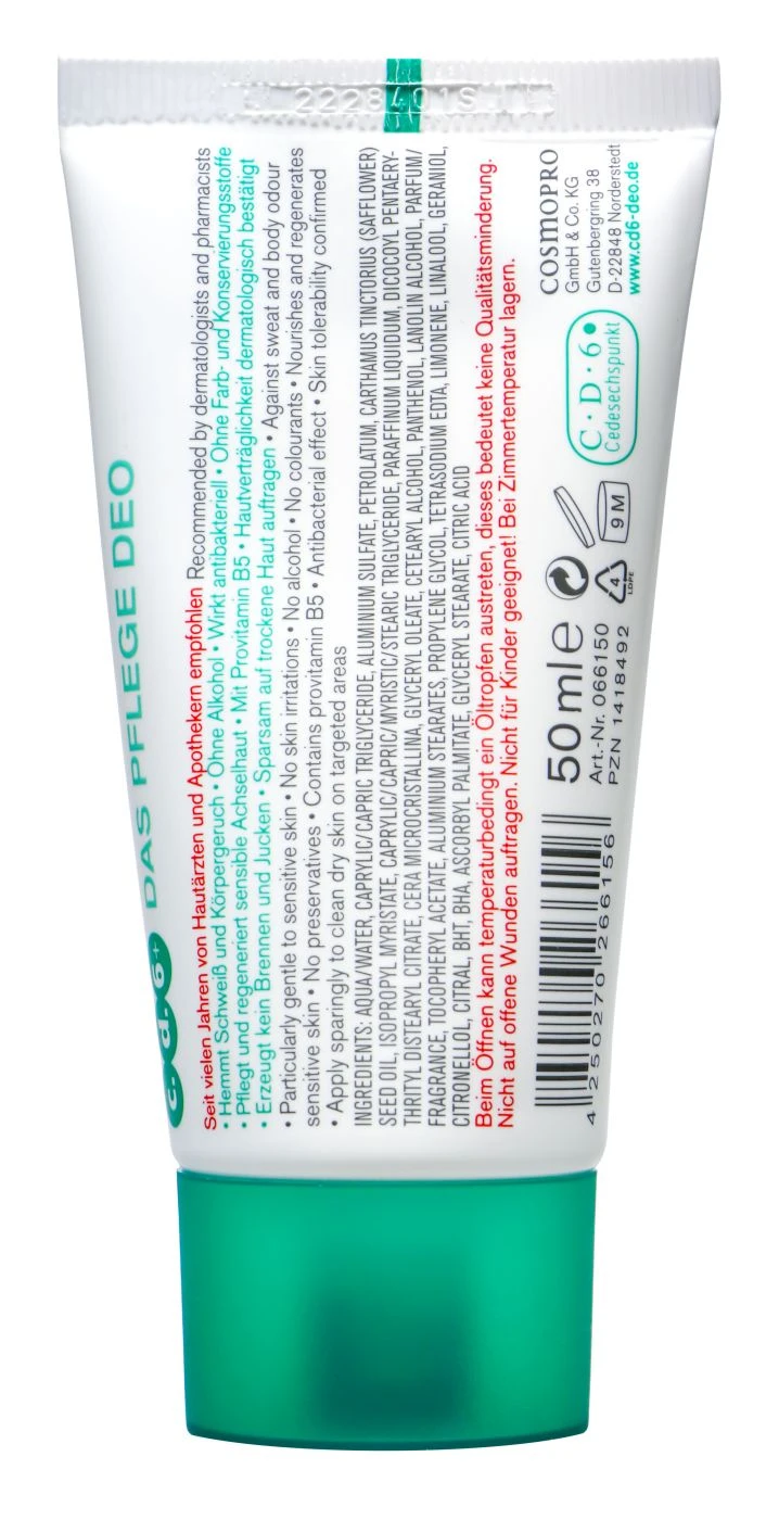 CD 6+ Deo Creme - 50 Ml 2 CD 6+ Deo Creme - 50 Ml – Bild 2