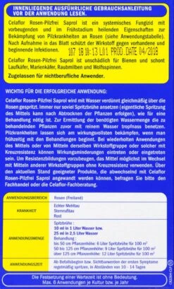 Celaflor Rosen-Pilzfrei Saprol - 100 Ml -Gartenbedarf Laden Celaflor20Rosen Pilzfrei20Saprol 32126 H01