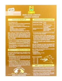 Compo Bäume, Hecken, Sträucher Langzeit-Dünger - 2 Kg -Gartenbedarf Laden Compo20Baeume20Hecken20Straeucher20Langzeitduenger 32120 H01