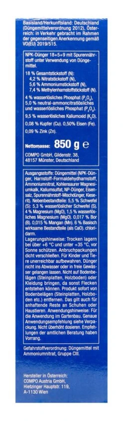 Compo Buchsbaum Langzeit-Dünger - 0,85 Kg 7 Compo Buchsbaum Langzeit-Dünger - 0,85 Kg -Gartenbedarf Laden Compo20Buchsbaumduenger 31809 R01