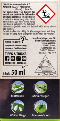 Compo Buchsbaumzünsler K.O. - 50 Ml 7 Compo Buchsbaumzünsler K.O. - 50 Ml -Gartenbedarf Laden Compo20Buchsbaumzuensler20K.O. 31251 R01