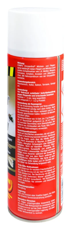 Compo Chrysanthol Mücken-und Fliegenspray - 0,5 L -Gartenbedarf Laden Compo20Chrysanthol20Muecken und20Fliegenspray 32342 H01