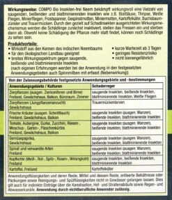 Compo Bio Insekten-frei Neem - 75 Ml -Gartenbedarf Laden Compo20Insektenfrei20Neem 31226 H01