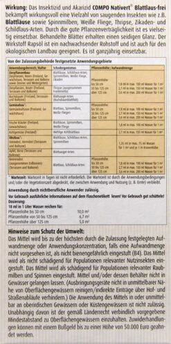 Compo Nativert Blattlaus-frei - 0,5 L -Gartenbedarf Laden Compo20Nativert20Blattlausfrei 33812 H01