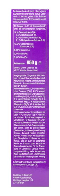 Compo Rhododendron Langzeit-Dünger - 0,85 Kg -Gartenbedarf Laden Compo20Rhododendronduenger 31716 R01