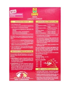 Compo Rosen Langzeit-Dünger - 0,85 Kg -Gartenbedarf Laden Compo20Rosenduenger 31829 H01