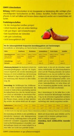 Compo Schneckenkorn - 1,1 Kg 6 Compo Schneckenkorn - 1,1 Kg -Gartenbedarf Laden Compo20Schneckenkorn 31314 H01