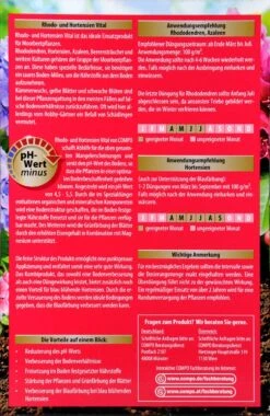 Compo Spezialdünger Rhodo- Und Hortensien Vital - 1 Kg -Gartenbedarf Laden Compo20Spezialduenger20Rhodo 20und20Horstensien20Vital 31830 H01