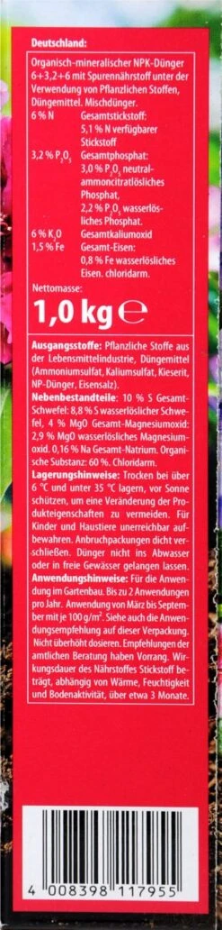 Compo Spezialdünger Rhodo- Und Hortensien Vital - 1 Kg -Gartenbedarf Laden Compo20Spezialduenger20Rhodo 20und20Horstensien20Vital 31830 R01