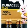 Duracell Plus AAA Micro - 1,5 V - 4 Stück