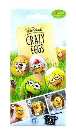 Heitmann Eierfarben Eierbanderole Crazy Eggs - 12 Banderolen