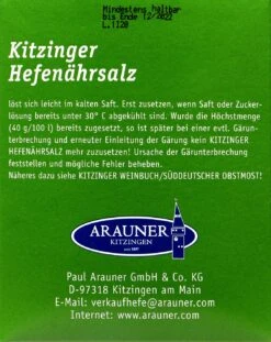 Kitzinger Hefenährsalz - 100 G 8 Kitzinger Hefenährsalz - 100 G -Gartenbedarf Laden Kitzinger20Hefenaehrsalz 14570 H01