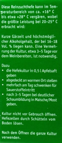 Kitzinger Reinzucht-Hefe Steinberg - 20 Ml