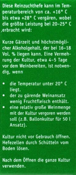 Kitzinger Hefe Haut Sauternes - 20 Ml -Gartenbedarf Laden Kitzinger Hefe Haut Sauternes 15119 L01