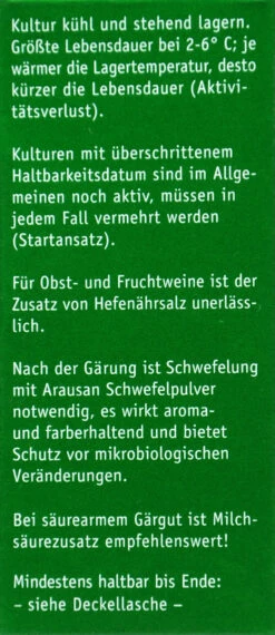 Kitzinger Hefe Haut Sauternes - 20 Ml -Gartenbedarf Laden Kitzinger Hefe Haut Sauternes 15119 R01