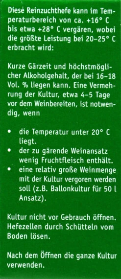 Kitzinger Hefe Liebfraumlich - 20 Ml -Gartenbedarf Laden Kitzinger Hefe Liebfraumilch 15117 L01