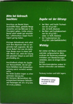Kitzinger Hefenährsalz - 800 G -Gartenbedarf Laden Kitzinger Hefenaehrsalz 15337 R01