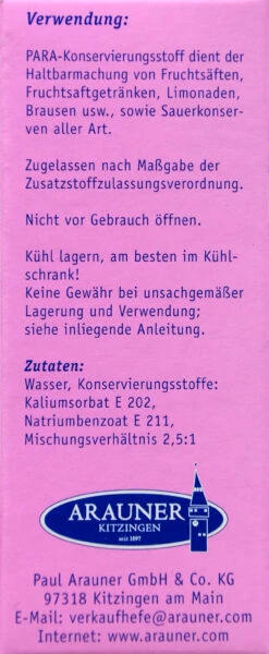 Kitzinger Para Konservierungsmittel - 50 Ml -Gartenbedarf Laden Kitzinger Para Konservierungsstoff 14571 L01