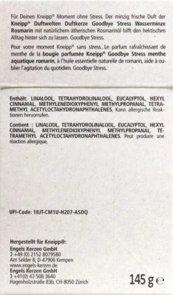 Kneipp Duftkerze Goodbye Stress - 145 G -Gartenbedarf Laden Kneipp20Duftkerze20Goodbye20Stress 94807 H01