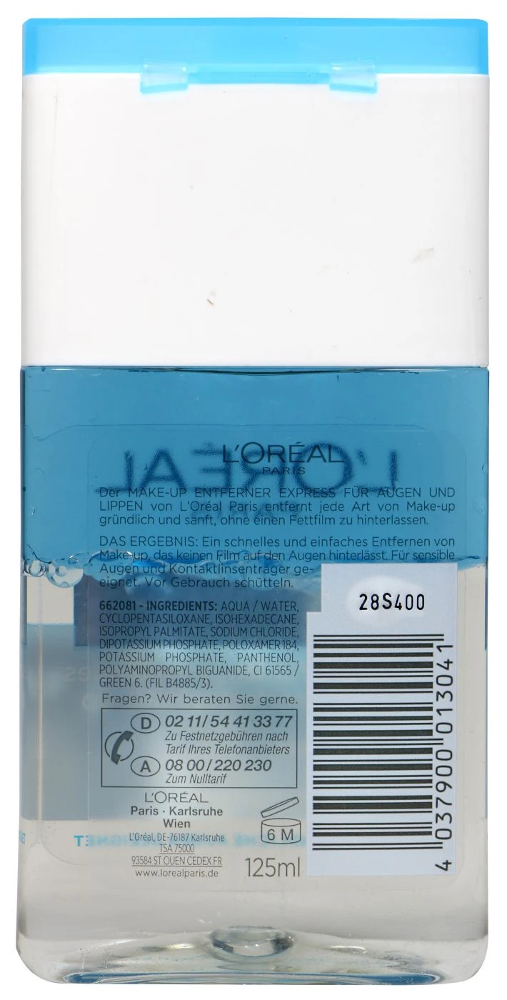 L'oreal Augen-Make Up Entferner - 125 Ml 2 L'oreal Augen-Make Up Entferner - 125 Ml – Bild 2