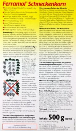 Neudorff Ferramol Schneckenkorn - 500 G 6 Neudorff Ferramol Schneckenkorn - 500 G -Gartenbedarf Laden Neudorff20Ferramol20Schneckenkorn 32718 H01