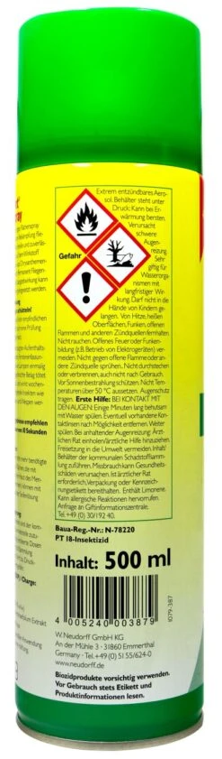 Neudorff Permanent Fliegenspray - 0,5 L -Gartenbedarf Laden Neudorff20Permanent20Fliegenspray 36745 H01