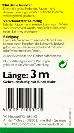 Neudorff Raupen- Und Ameisenleimring - 3 M -Gartenbedarf Laden Neudorff20Raupen 20und20Ameisenleimring 42106 R01