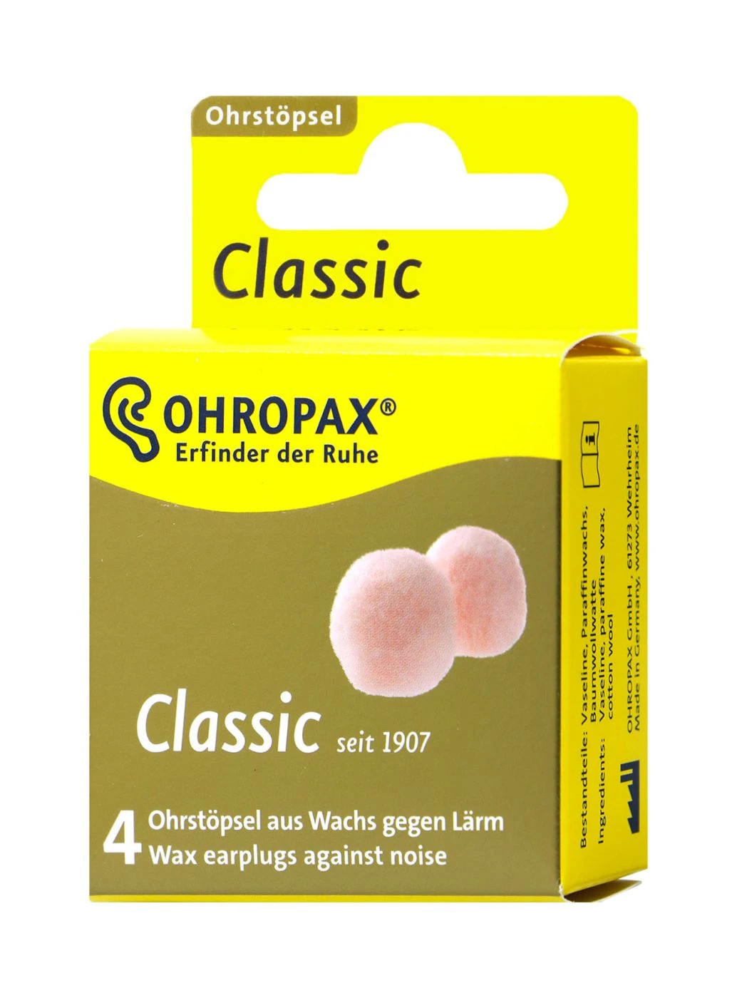 Ohropax Classic - 4 Stück 1 Ohropax Classic - 4 Stück