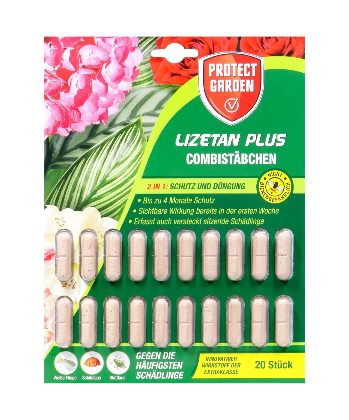 Protect Garden Lizetan Plus Combistäbchen - 20 Stück 1 Protect Garden Lizetan Plus Combistäbchen - 20 Stück