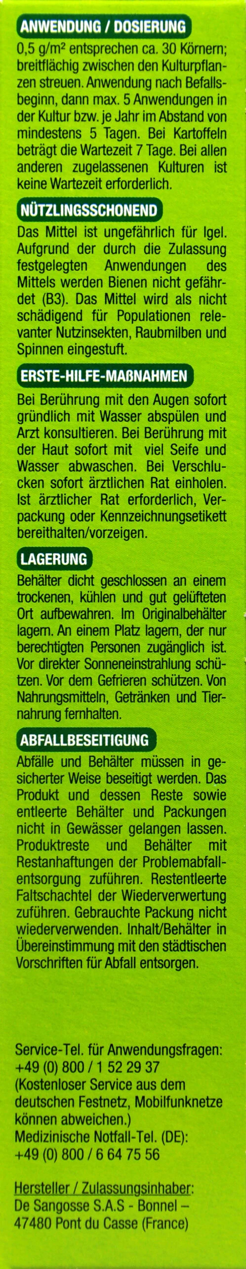 Protect Garden Schneckenkorn Protect Maxx - 250 G 4 Protect Garden Schneckenkorn Protect Maxx - 250 G – Bild 4