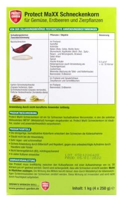 Protect Garden Schneckenkorn Protect Maxx - 1 Kg 7 Protect Garden Schneckenkorn Protect Maxx - 1 Kg -Gartenbedarf Laden Protect20Garden20Schneckenkorn20Protect20MaXX 34121 H01
