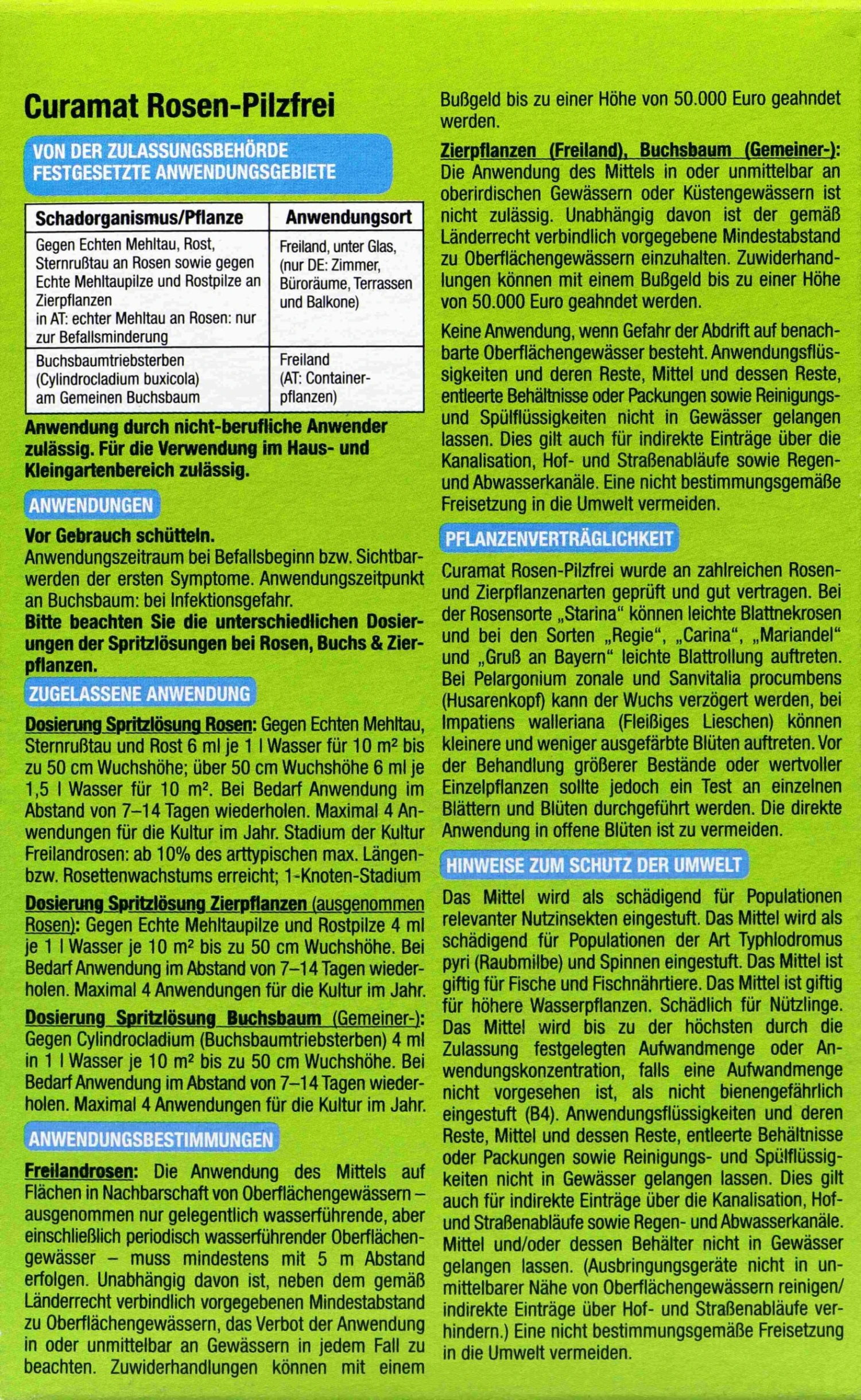 Protect Garden Curamat Rosen-Pilzfrei - 200 Ml 2 Protect Garden Curamat Rosen-Pilzfrei - 200 Ml – Bild 2