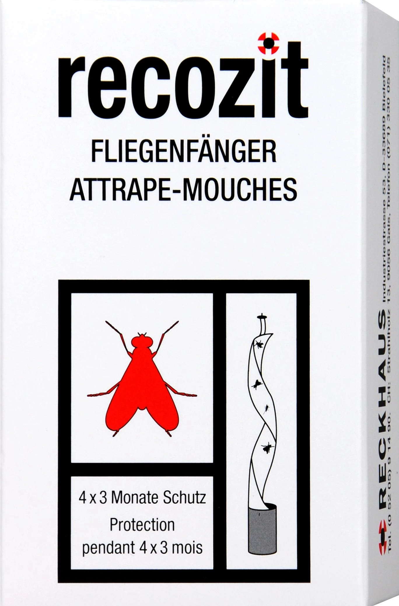 Recozit Fliegenfänger - 4 Stück 1 Recozit Fliegenfänger - 4 Stück