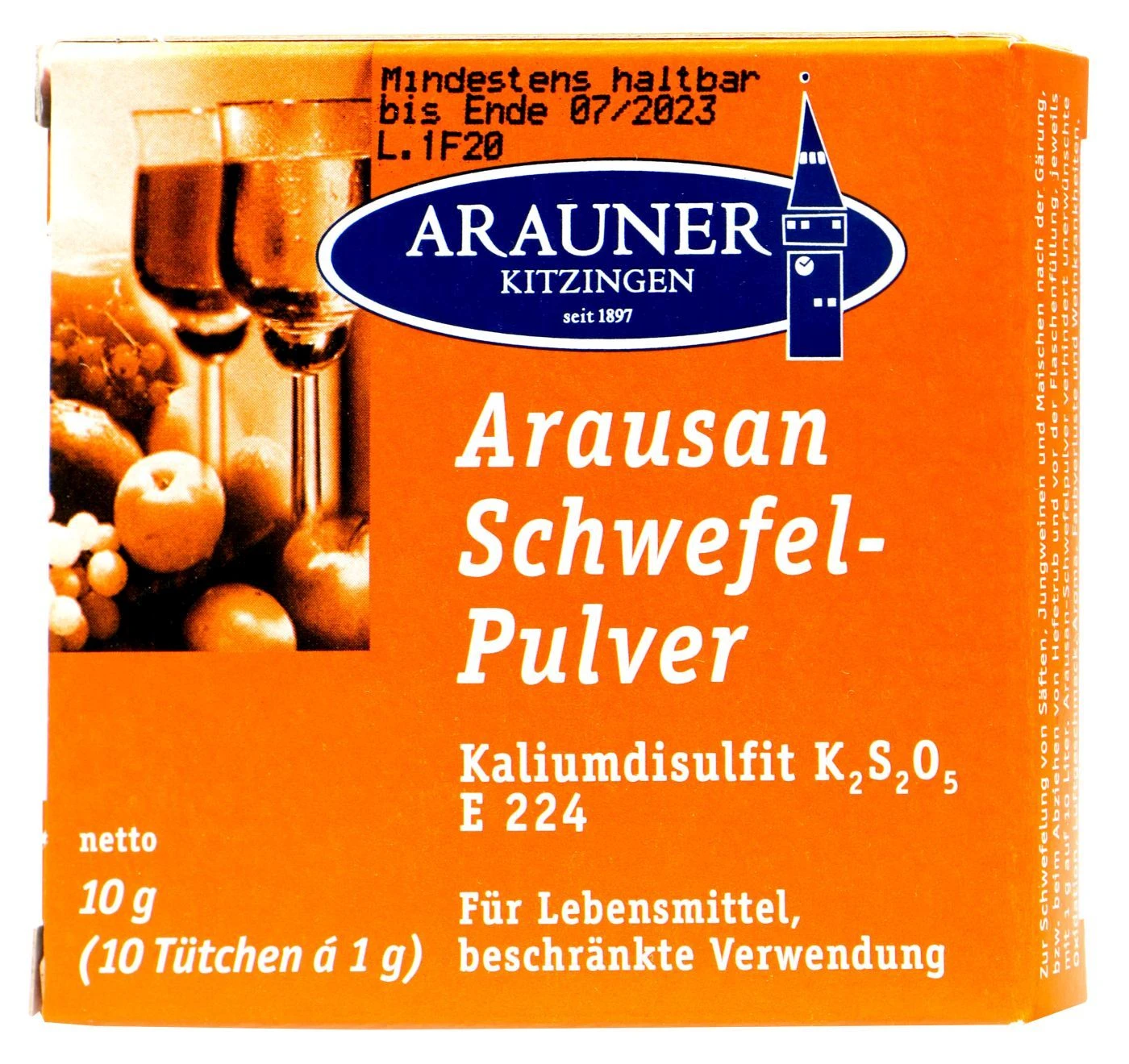 Kitzinger Arausan Schwefel-Pulver - 10 G 1 Kitzinger Arausan Schwefel-Pulver - 10 G