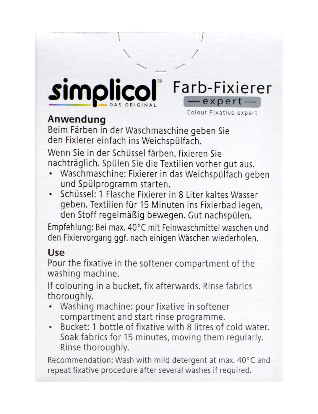 Simplicol Expert Farb-Fixierer - 1730 - 90 Ml 3 Simplicol Expert Farb-Fixierer - 1730 - 90 Ml – Bild 3