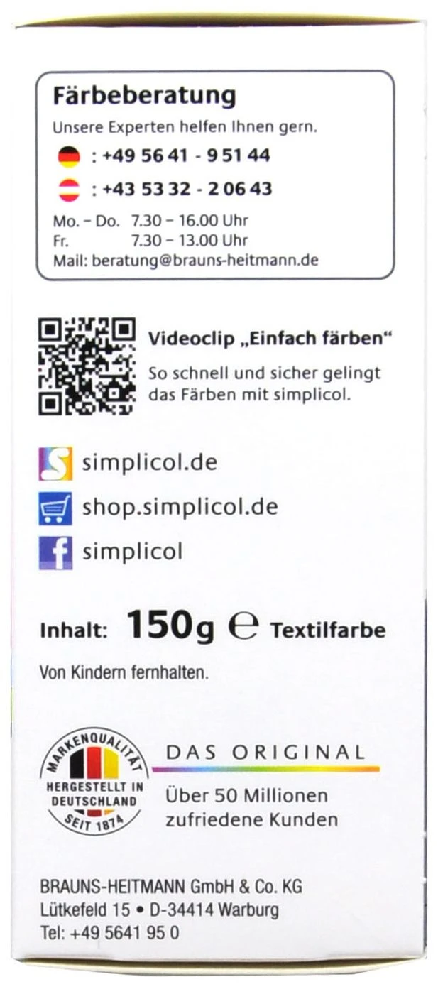 Simplicol Expert Marine-Blau Textilfarbe - 1708 - 150 Ml 2 Simplicol Expert Marine-Blau Textilfarbe - 1708 - 150 Ml – Bild 2