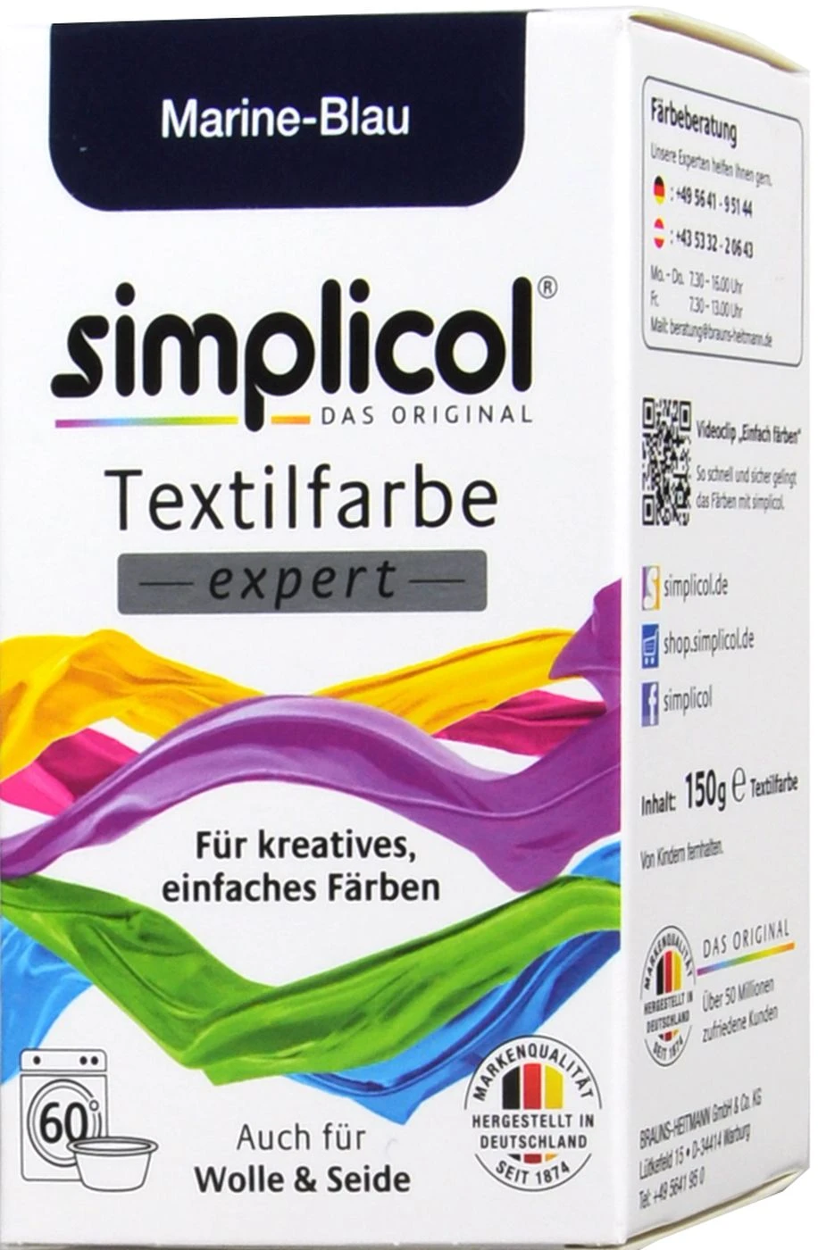 Simplicol Expert Marine-Blau Textilfarbe - 1708 - 150 Ml 1 Simplicol Expert Marine-Blau Textilfarbe - 1708 - 150 Ml