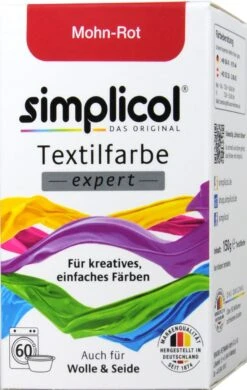 Simplicol Expert Mohn-Rot Textilfarbe - 1703 - 150 G