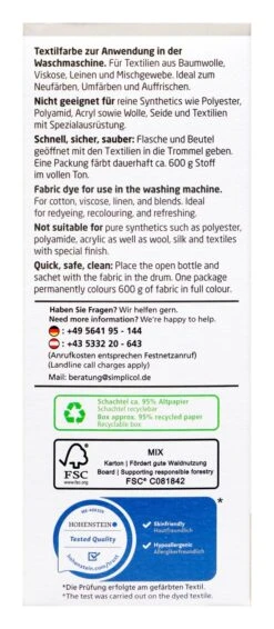 Simplicol Intensiv Eiskaffee-Braun Textilfarbe - 1027253 -Gartenbedarf Laden Simplicol20Intensiv20Eiskaffee Braun20Textilfarbe20 27210 L01