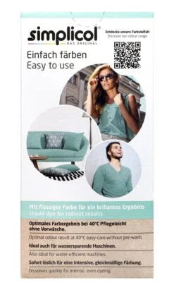 Simplicol Intensiv Mint-Petrol Textilfarbe - 1027251 -Gartenbedarf Laden Simplicol20Intensiv20Mint Petrol 26636 H01