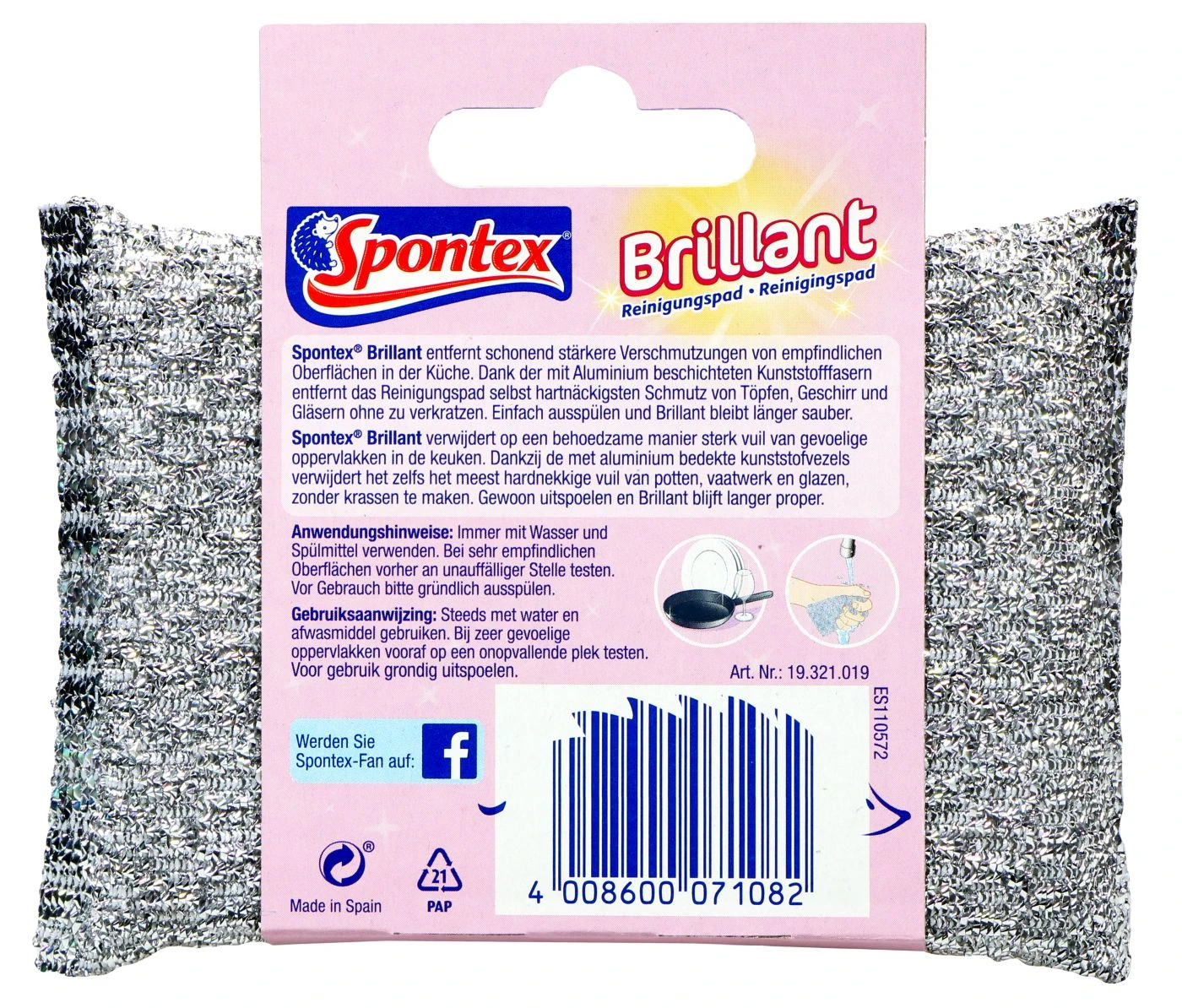 Spontex Reinigungs-Pad Billant 2 Spontex Reinigungs-Pad Billant – Bild 2