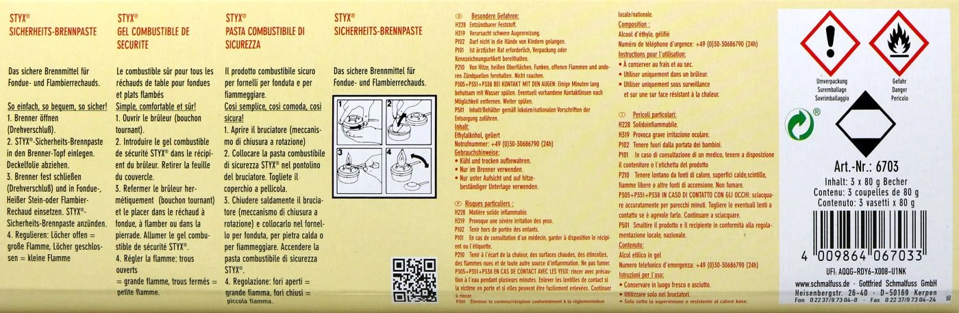 Styx Sicherheits-Brennpaste - 240 G 2 Styx Sicherheits-Brennpaste - 240 G – Bild 2