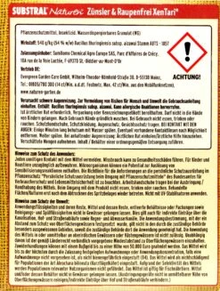 Naturen Bio Zünsler & Raupenfrei XenTari - 20 G 7 Naturen Bio Zünsler & Raupenfrei XenTari - 20 G -Gartenbedarf Laden Substral20Naturen20Zuensler20und20Raupenfrei20XenTari 32501 H01