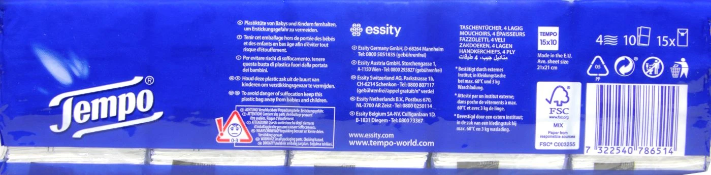 Tempo Taschentücher - 15 X 10 Stück 2 Tempo Taschentücher - 15 X 10 Stück – Bild 2
