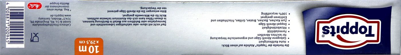 Toppits Alu-Folie Mit Abreißkante - 10 M 2 Toppits Alu-Folie Mit Abreißkante - 10 M – Bild 2